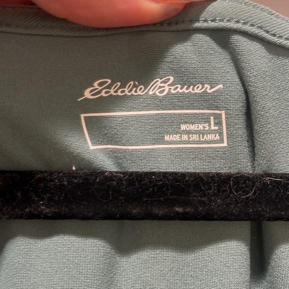 NWT Eddie Bauer Aster 7 Days crossover dark  seafoam green Dress Large L pockets - Picture 11 of 12